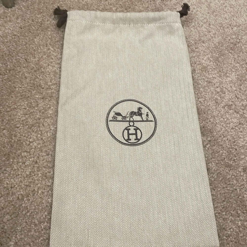 Hermes dust bag 7.5” x 13.5”